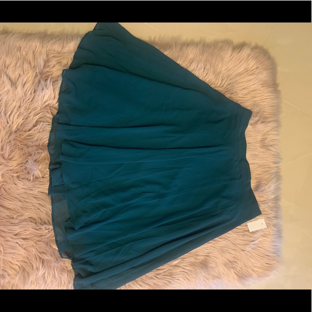 Ladies chiffon Green skirt